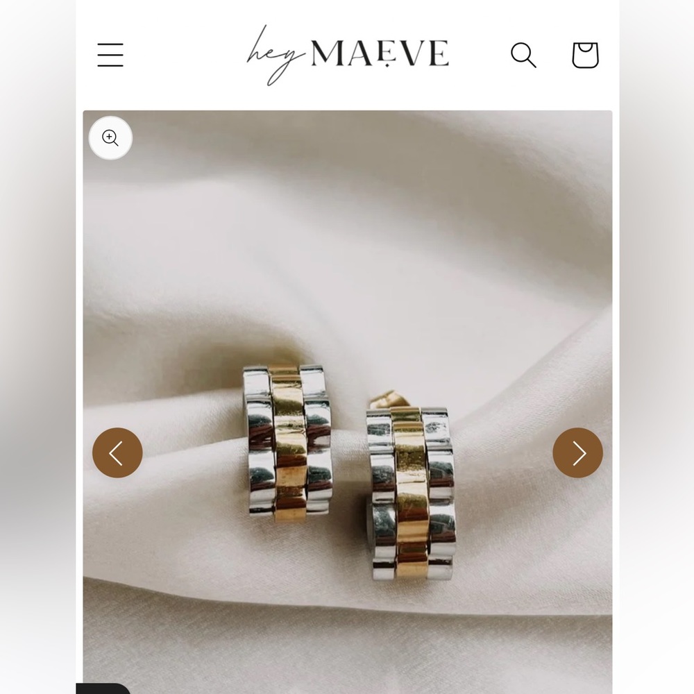 Hey Maeve Hemingway Earrings Mixed Metal Earring